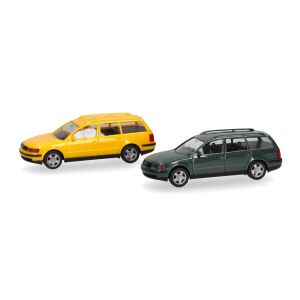 MiniKit: Volkswagen Passat Variant B5 galben/verde inchis 2buc
