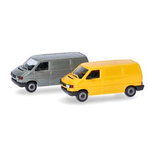 MiniKit: Volkswagen (VW) T4 galben/gri 2buc