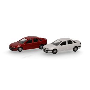 MiniKit: Renault Laguna rosu inchis / alb 2buc