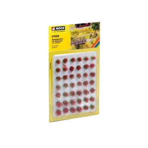 Smocuri iarbă inflorita ,rosie ,6mm, 42 buc