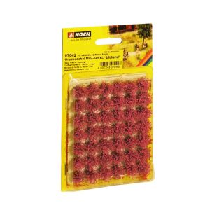 Smocuri flori ,rosii,pentru modelism, set XL 9mm, 42 buc