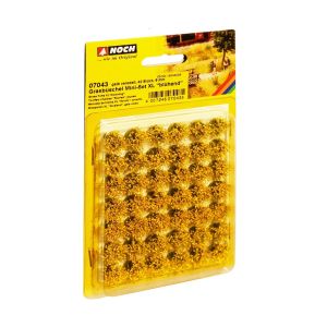 Smocuri flori ,galbene, pentru modelism, set XL,  9mm ,42 buc