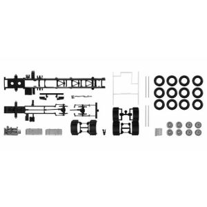 Kit 2x sasiu Volvo LKW cu placa de protectie, 4 axe
