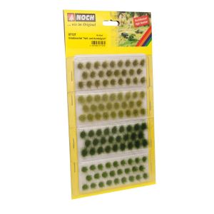 Smocuri iarbă verde, pentru modelism ,6mm ,104 buc