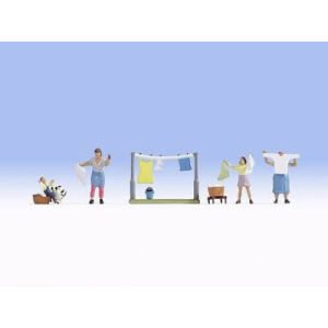 Set figurine HO Zi de spalat rufe