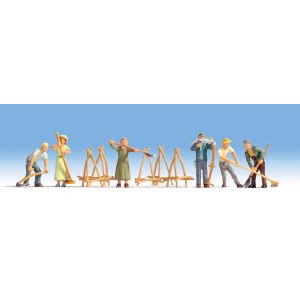 Set figurine H0 la strans de fân