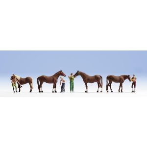 Set figurine H0, ingrijirea cailor