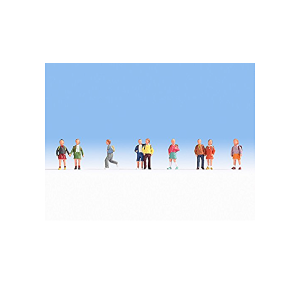 Set figurine H0 scolari, 9 buc