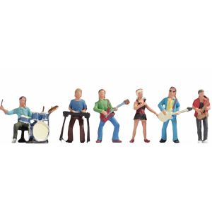Set figurine HO, band cu diferite instrumente muzicale