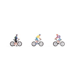 Set figurine H0 Biciclisti, 3 buc