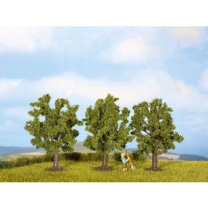 Set 3 pomi fructiferi pentru modelism , inaltime 8 cm