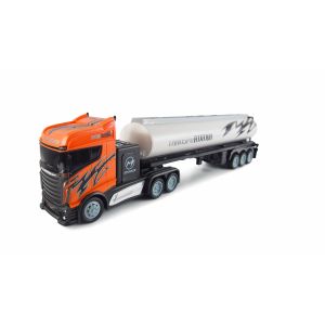 Camion RC cu telecomanda cisterna Lungime 45 cm, Scara 1:16, 2.4Ghz, 2WD, Radar, Semafor, Semne de circulatie, RTR