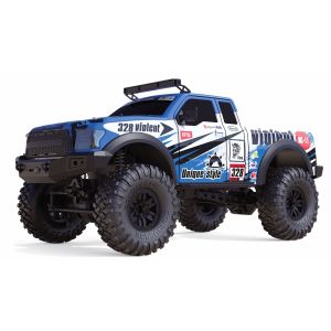 Masina RC cu telecomanda Dirt Climbing Pickup Race Crawler, 15Km/h, Tractiune 4x4, Lungime 44 cm, Scara1:10, 2.4Ghz, Directie proportionala, RTR
