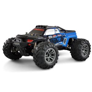Masina RC cu telecomanda Daphoenodon Monster Truck, 40Km/h, Tractiune 4x4, Lungime 41cm, Scara 1:12, 2.4Ghz, Directie si acceleratie proportionala, Gyroscop, LED, RTR, 14+