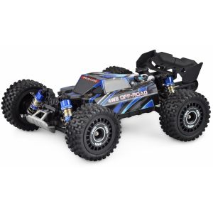Masina RC cu telecomanda HyperGo Buggy, 62Km/h, Tractiune 4x4, Lungime: 27cm, Scara 1:16, 2.4Ghz, 3 canale, Directie proportionala, Angrenaje metal, RTR, 14 +
