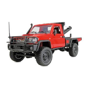 Masina RC cu telecomanda Toyota Land Cruiser tractare, Lungime 38 cm, Scara 1:12, 2.4Ghz, Troliu functional, Lumini LED fata/spate, Reglaj fin directie si acceleratie, 14+