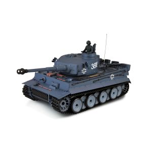 Tanc RC cu telecomanda TIGER I, Lungime 42 cm, Scara 1:16, functie de tragere ,sunet ,fum si infrarosu, 2.4 Ghz, 14+
