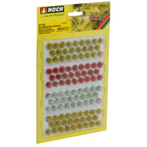 Smocuri iarbă inflorita,mixt ,pentru modelism, 6mm,104 buc