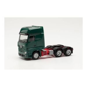Macheta camion Mercedes - Benz Gigaspace 6x4 verde inchis