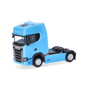 Macheta camion Scania CS 20 HD albastru deschis