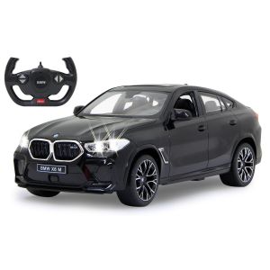 Masina RC cu telecomanda BMW X6 M negru, Lungime 35 cm,Scara 1:14, 2.4Ghz, Lumini LED fata/spate, 6+