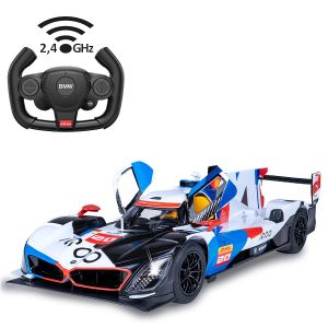 Masina RC cu telecomanda BMW M Hybrid V8 LMDH, Lungime 32.3 cm,Scara 1:14, 2.4Ghz, Lumini LED fata, Usi manuale, 6+