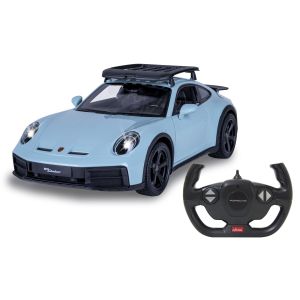Masina RC cu telecomanda Porsche 911 Dakar, Lungime 32.3 cm, Scara 1:14, 2.4Ghz, 11Km/h, Usi care se deschid manual, LED fata/spate, 6+