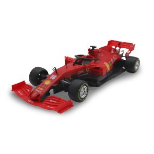 Kit de construit masina RC cu telecomanda Ferrari F1, 2.4 Ghz, Lungime 27.5 cm, Scara 1:16, 65 piese, 8+