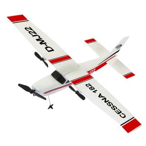  Avion RC cu telecomanda Cessna 182, Gyroscop care stabilizeaza zborul, Lungime 38 cm, Anvergura aripi 31 cm, 2,4Ghz, 2 canale, RTF, 14+ 