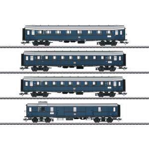 Set vagoane de calatori, tren Express, pentru clasa E 17,DB, Epoca III, Sistem AC