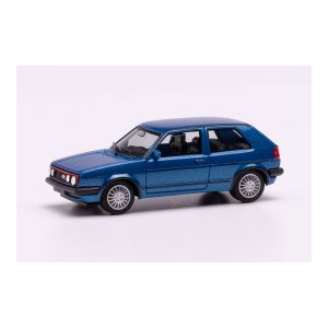 Macheta auto VW Golf II GTI albastru metalizat
