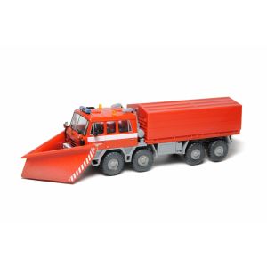 Kit de construit camion pompieri Tatra T815 8x8 cu plug deszapezire