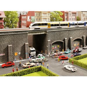 Perete sprijin, pentru modelism, 33x12,5 cm