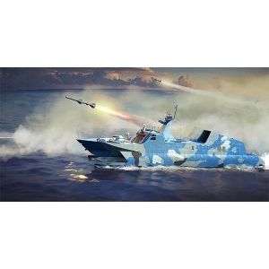 Kit de construit nava de razboi PLA Navy Type 22, Raketen Boot 1/144