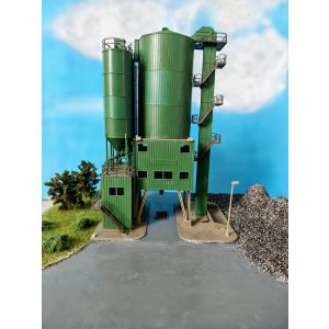 Minidiorama macheta statie betoane, Lungime 39 cm, latime 33 cm, Scara 1:87, 14+