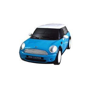 Kit de construit Mini Cooper albastru 1:32 Puzzle Fun 3D