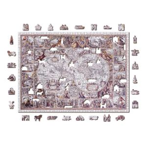 Puzzle din lemn The Age of Exploration, 750 piese, Dimensiune 51.9 cm x 37.5 cm, 14+ 