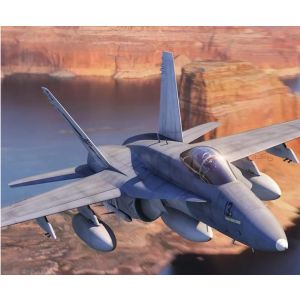 Kit de construit avion de lupta McDonnell Douglas F-18A Hornet 1:72, vopsea, pensule si adeziv incluse