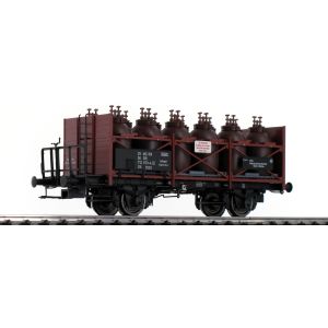 Vagon de marfa transport acid, ZIK [7121] ,"VEB Wolfen ", DR, Epoca III