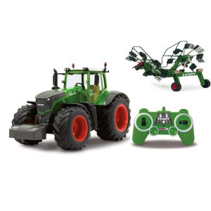 Tractor RC cu telecomanda Fendt cu utilaj agricol, Lungime 72.5 cm, Scara 1:16, 2.4 Ghz, Sunet si Lumina LED fata, brate rotative, 6+
