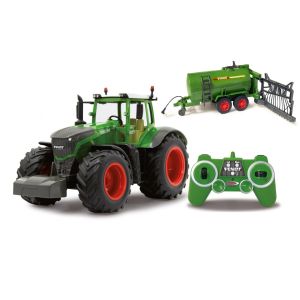 Tractor RC cu telecomanda Fendt cu remorca cisterna agricola, Lungime 71 cm, Scara 1:16, 2.4 Ghz, Sunet si Lumina LED fata, functie stropire, 6+