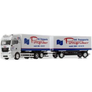 Macheta camion MAN TGX GM cu remorca "Pirngruber Transporte"