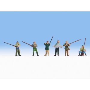 Set figurine HO, pescari 6 buc
