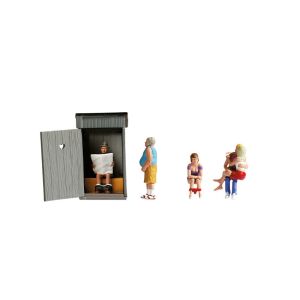 Set figurine H0 oameni la WC