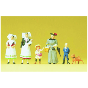 Set Figurine HO Familie 1900