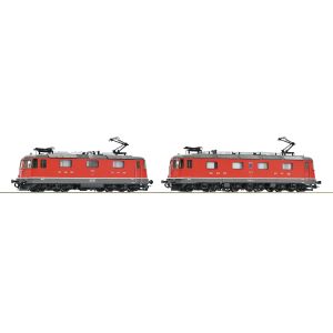 Set 2 locomotive electrice dubla tractiune Re 10/10, SBB, Epoca IV