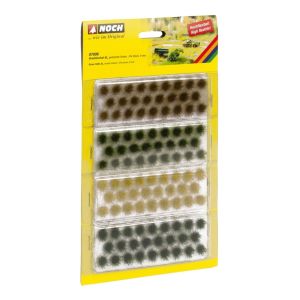 Smocuri iarbă inflorita, mixt , pentru modelism ,9mm ,104 buc