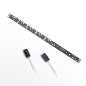 Kit instalatie de lumini Train-O-matic, pentru vagoane calatori, sistem analog,275 mm, lumina alba rece 