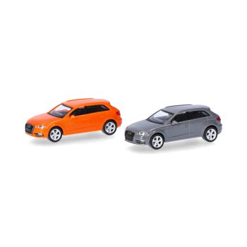 MiniKit: Audi A3 Sportback (2012) portocaliu/gri 2buc