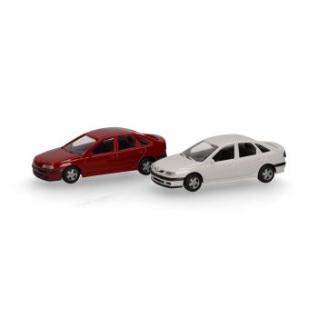 MiniKit: Renault Laguna rosu inchis / alb 2buc